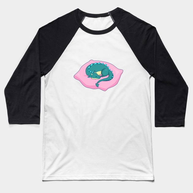 Baby Dragon Baseball T-Shirt by AnishaCreations